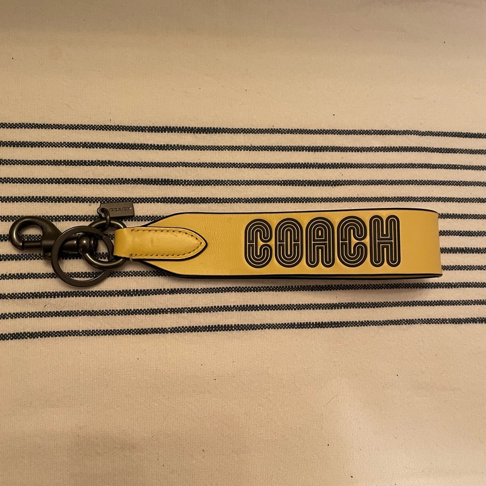Coach wrist keychain